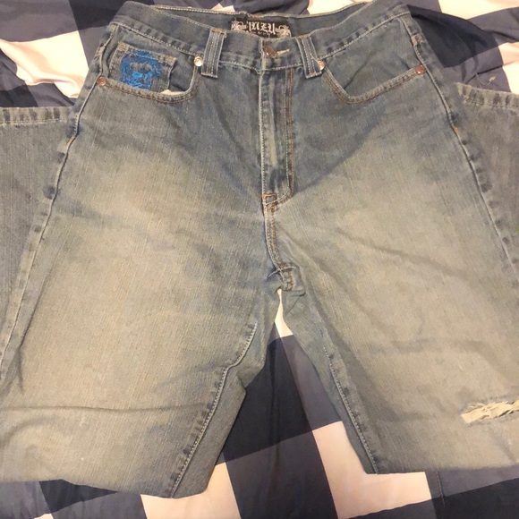 Blue Embroided jeans 32x32 - Picture 1 of 3